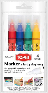 Marker akrylowy 4 kolory
