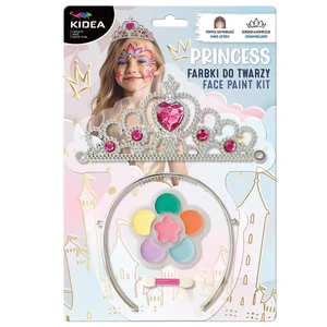 Farbki do twarzy princess z tiarą Kidea