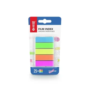 Zakładki indeksujące 12x45mm 5x25szt MemoBe Zakładki indeksujące 12x45mm 5x25szt MemoBe