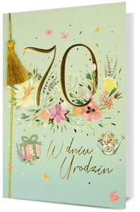 Karnet B6 Urodziny 70