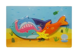 Puzzle drewniane Zwierzęta morskie Puzzle drewniane Zwierzęta morskie