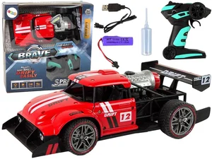 Auto R/C 1:16 zdalnie sterowane czerwone Auto R/C 1:16 zdalnie sterowane czerwone