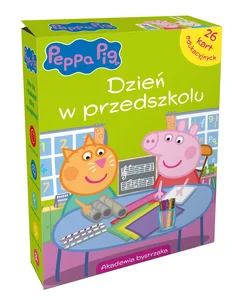 Świnka Peppa Dzień w przedszkolu Karty edukacyjne w pudełku Świnka Peppa Dzień w przedszkolu Karty edukacyjne w pudełku