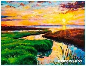 Teczka kopertowa PP A6 Rzeka Vista Narcissus