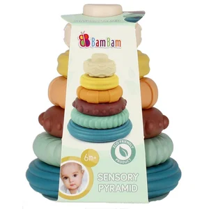 Piramidka edukacyjna pastelowa BamBam