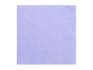 Serwetki trójwarstwowe liliowe 33x33cm 20szt