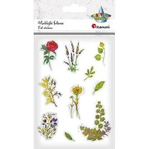 Naklejki foliowe kwiaty 10szt Naklejki foliowe kwiaty 10szt