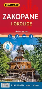 Mapa Zakopane i okolice wersja laminowana 1:60 000