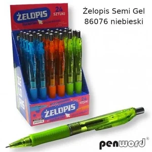 Żelopis Semi Gel niebieski (24szt) Żelopis Semi Gel niebieski (24szt)