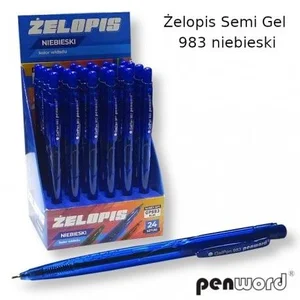 Żelopis Semi Gel niebieski (24szt) Żelopis Semi Gel niebieski (24szt)