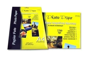 Papier fotograficzny A4 20 arkuszy Papier fotograficzny A4 20 arkuszy