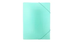 Teczka A4 z gumką PP pastel zielony