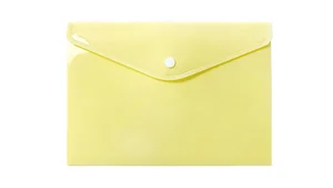 Teczka A5 kopertowa PP pastel żółty