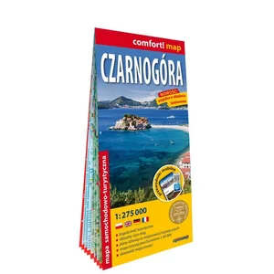 Czarnogóra laminowana mapa samochodowo-turystyczna 1:275 000 Czarnogóra laminowana mapa samochodowo-turystyczna 1:275 000