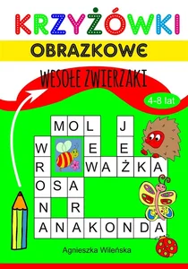 Krzyżówki obrazkowe Wesołe zwierzaki 4-8 lat