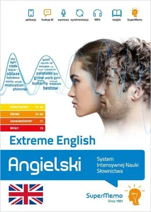 Extreme English Angielski poziom podstawowy A1-A2, średni B1-B2 zaawansowany C1 biegły C2 System Intensywnej Nauki Słownictwa