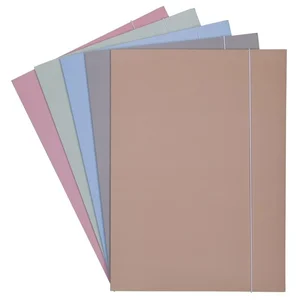 Teczka z gumką soft touch pastelowa MIX Teczka z gumką soft touch pastelowa MIX