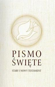 Pismo Święte Stary i Nowy Testament B6 - beżowe w białej obwolucie