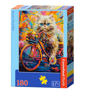Puzzle 180 Kitten's Floral Ride B-018529 Puzzle 180 Kitten's Floral Ride B-018529