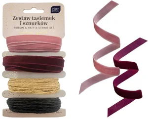 Zestaw tasiemek i sznurków Satin Gold Zestaw tasiemek i sznurków Satin Gold
