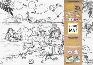 Biała mata Strigo Funny Mat Lato 48x33.5 cm