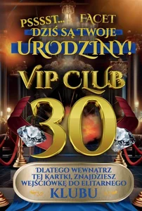 Karnet Urodziny 30 męskie Karnet Urodziny 30 męskie