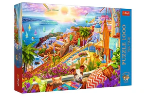 Puzzle 1000 Tea Time Z wizytą na Santorini