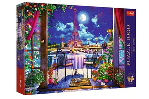 Puzzle 1000 Premium Plus Quality Tea Time: Paryż w blasku księżyca