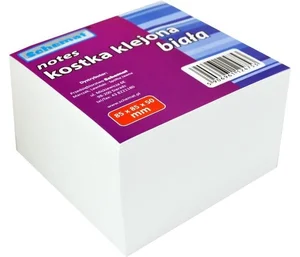 Kostka biała 85x85x50mm klejona Kostka biała 85x85x50mm klejona