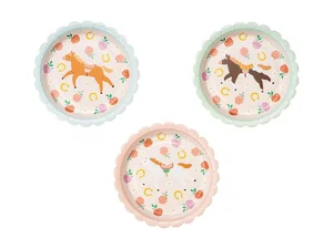 Talerzyki konie 18cm 6szt Talerzyki konie 18cm 6szt