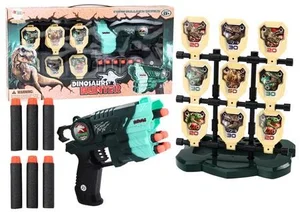 Pistolet z tarczą + strzałki zielony Pistolet z tarczą + strzałki zielony