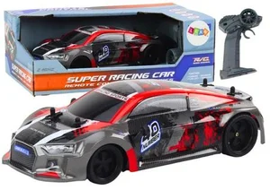 Auto R/C 1:18 gumowe koła drift czerwony Auto R/C 1:18 gumowe koła drift czerwony