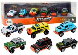 Zestaw metalowych autek terenowych 1:64 6szt Zestaw metalowych autek terenowych 1:64 6szt