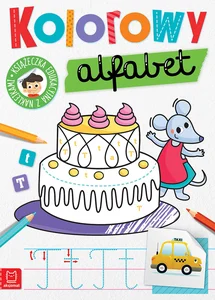 Kolorowy alfabet Edukacyjna książeczka z naklejkami Kolorowy alfabet Edukacyjna książeczka z naklejkami