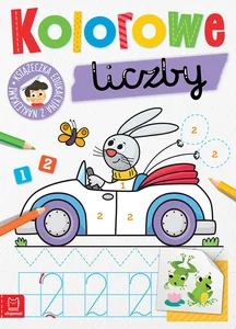 Kolorowe liczby Edukacyjna książeczka z naklejkami Kolorowe liczby Edukacyjna książeczka z naklejkami