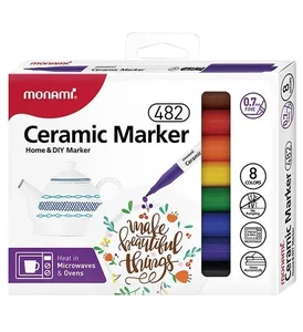 Markery do ceramiki MonAmi F482 8 kolorów
