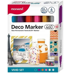 Markery akrylowe Deco Marker B 460 6 kol. Vivid MonAmi (2080001502) Markery akrylowe Deco Marker B 460 6 kol. Vivid MonAmi (2080001502)