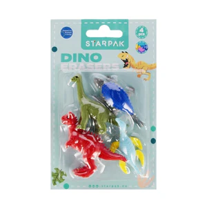 Gumki do mazania Dino 4 szt. Gumki do mazania Dino 4 szt.