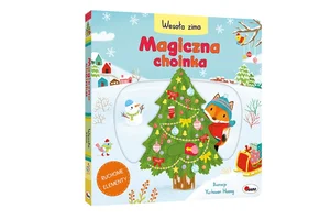 Wesoła zima magiczna choinka