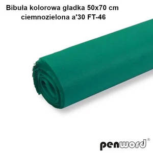 Bibuła kolorowa gładka c.zielona 50x70cm 30ark Bibuła kolorowa gładka c.zielona 50x70cm 30ark