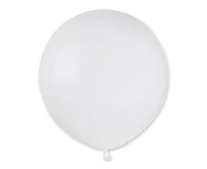 Balony pastelowe białe 48cm 25szt