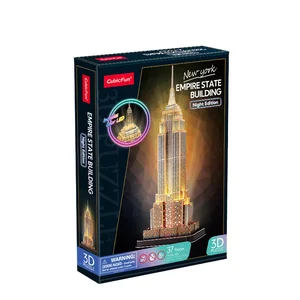 Cubic Fun Puzzle 3D Empire State Building (wersja nocna)