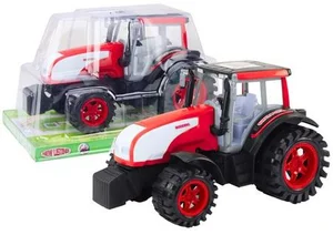 Traktor z napędem czerwony Traktor z napędem czerwony