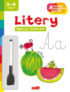 Akademia mądrego dziecka Litery Rysuję i ścieram 3-4 lata