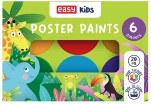 Farby plakatowe 6 kolorów EASY Farby plakatowe 6 kolorów EASY