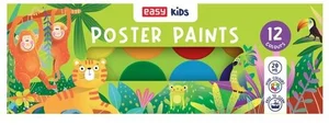 Farby plakatowe 12 kolorów EASY Farby plakatowe 12 kolorów EASY