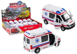 Ambulans karetka 1:32 światła dźwięk napęd biała Ambulans karetka 1:32 światła dźwięk napęd biała