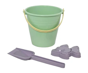 Wiaderko 1,2 L z bioplastiku z łopatką i foremką.