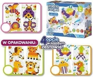 Układanka kreatywna E-Edu 120el mix Układanka kreatywna E-Edu 120el mix