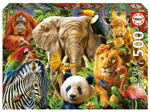 Puzzle 500 Dzikie zwierzęta 111630
